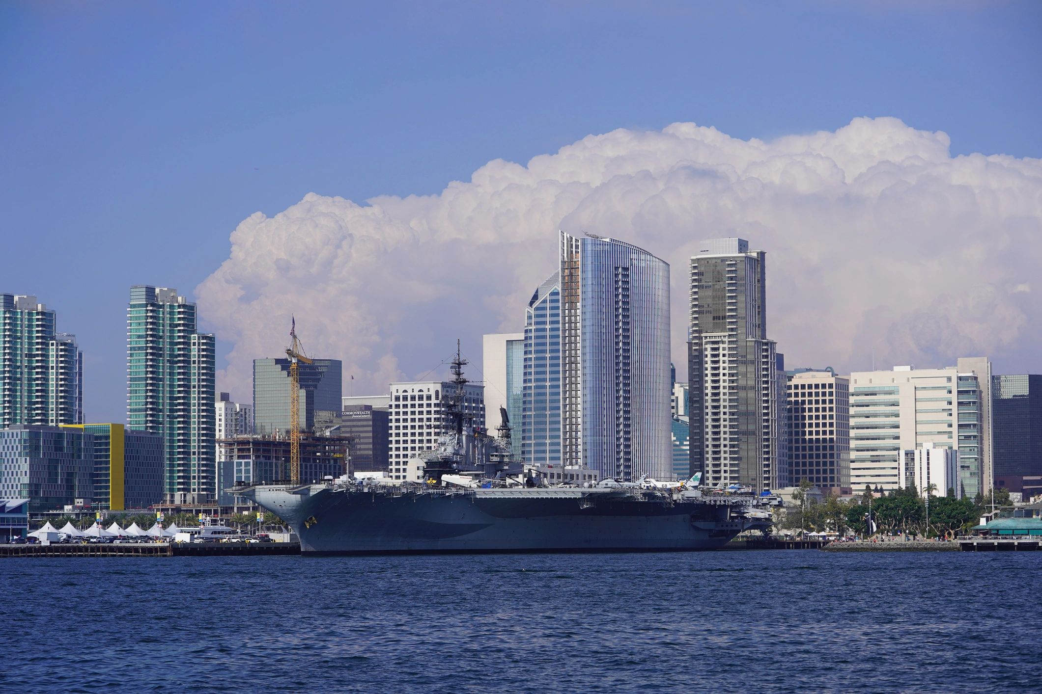 San Diego harbor skyline used as a venue backdrop